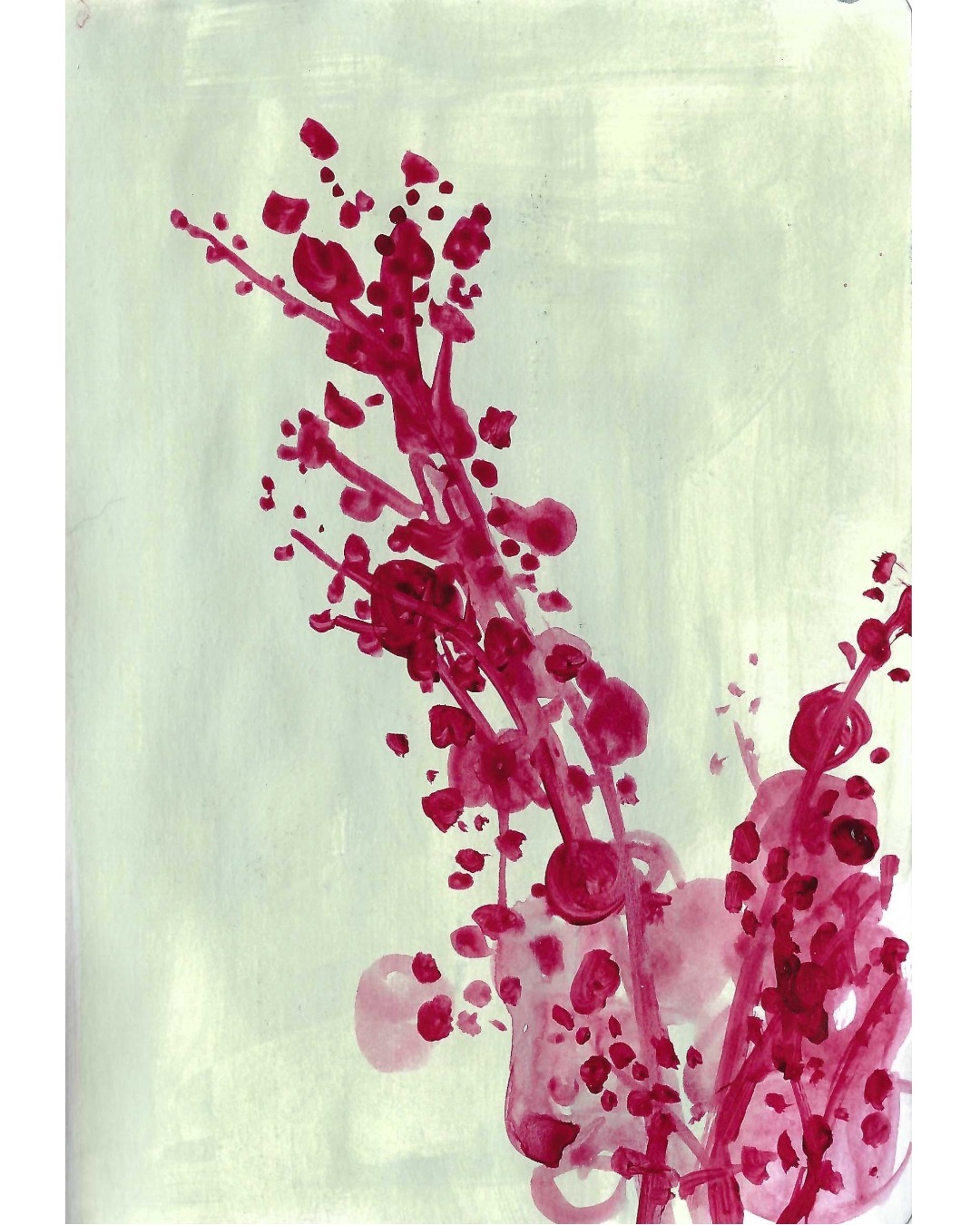 The green/yellow/grey does not seem to be captured by either a scan or a photo. Hard to describe it.

June 2024.

#crimsonplants #flowerpainting #plantsketches #watercolourflowers #canadianart