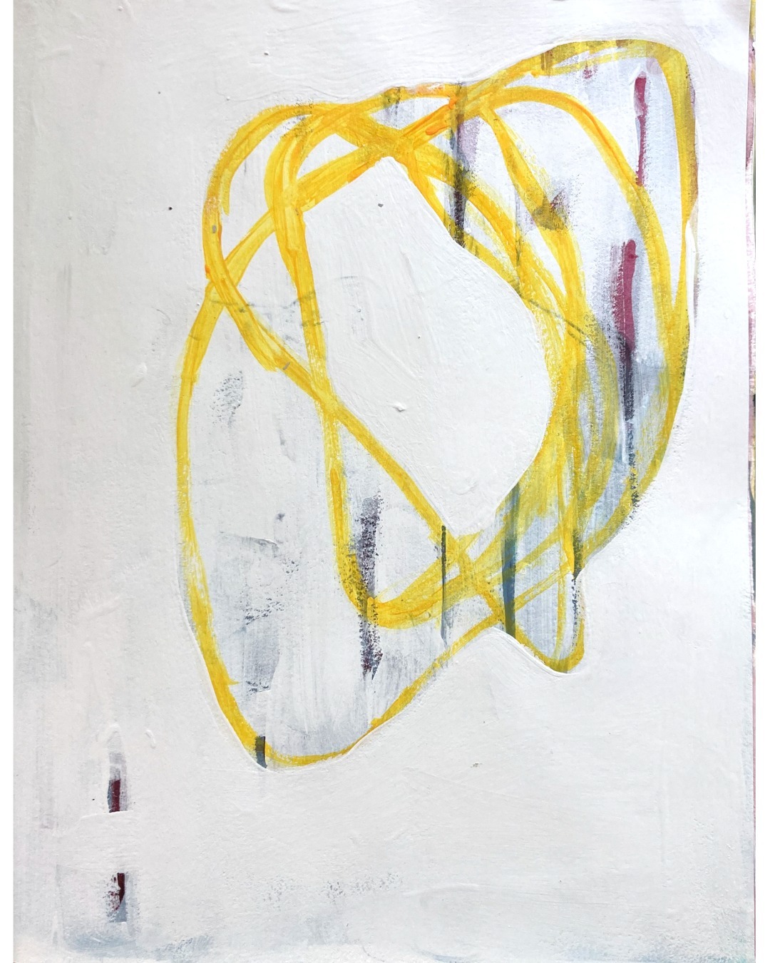 End of June.

#sketchbookpage #organicabstract #artonpaper #mixedmediasketchbook #strathmoresketchbook