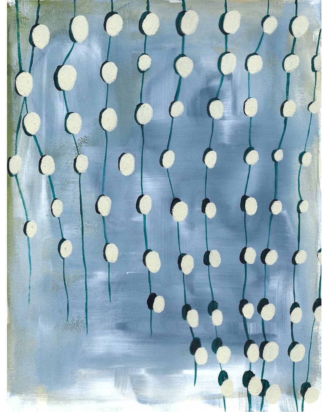 Back and forth, all in a line.

I think this may have been the first time I work: painting>digital study>painting. 
I found the process very freeing.

Page from Strathmore sketchbook

#organicabstraction #sketchbookpainting #abstractsketches #canadianabstractpainting #sketchbookpage