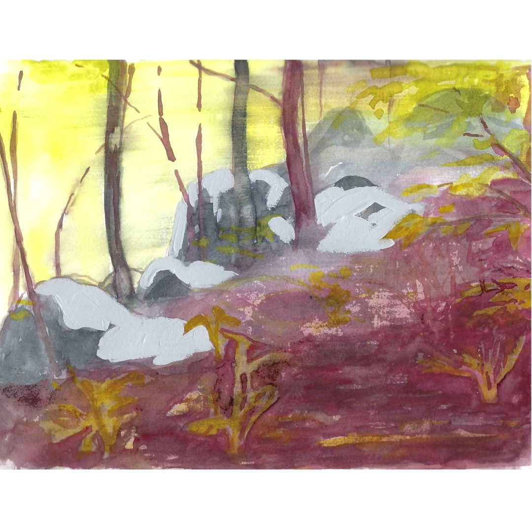 Red rocks not.

Oscillating between abstraction and figurative landscape. 

#forestlandscape #forestpainting #sketchbooklandscape #laurentides #artlaurentides #canadianlandscape