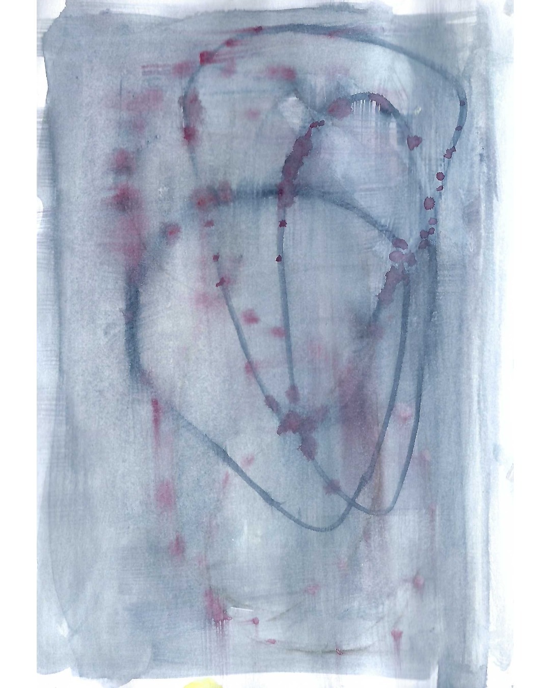 knee rub, a small watercolour.

First post in a while.

#smallworkonpaper#abstractwatercolor#sketchbookstudy#abstractdrawing