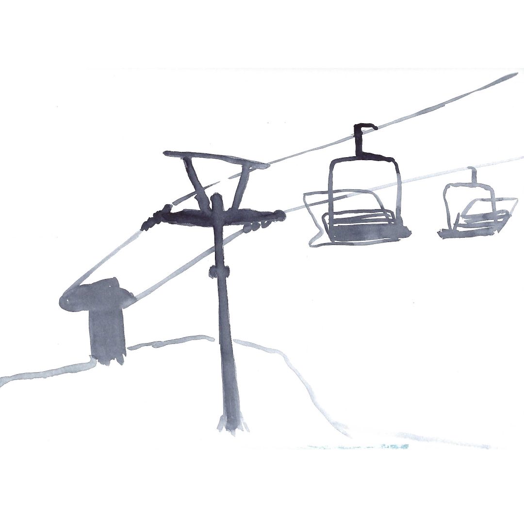 An early morning idea. 

March 20, 2024

#skihill #sketchbook #watercolor #landscapepainting #skipainting