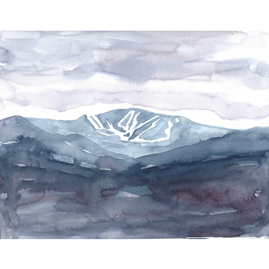 Mont Olympia, a view from Morin-Heights ski hill, a page from my sketchbook.

#montolympia #skimorinheights #watercolour #landscapepainting #sketchbook #laurentides #lessommets 
#markdixon #smallpainting #morinheights