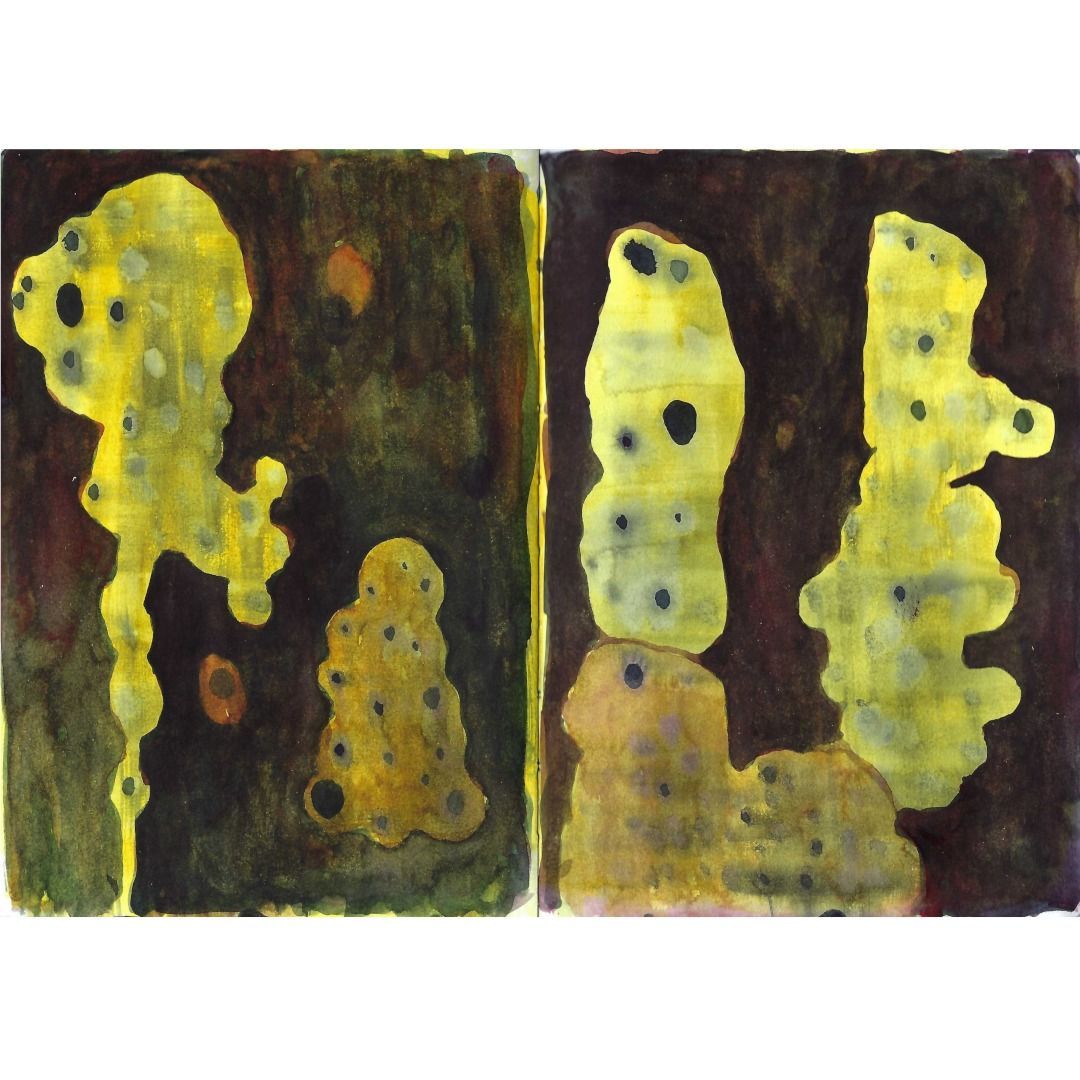 Pages from my small sketchbook.
April 20, 2024

#organicabstraction #sketchbookdaily #sketchbook