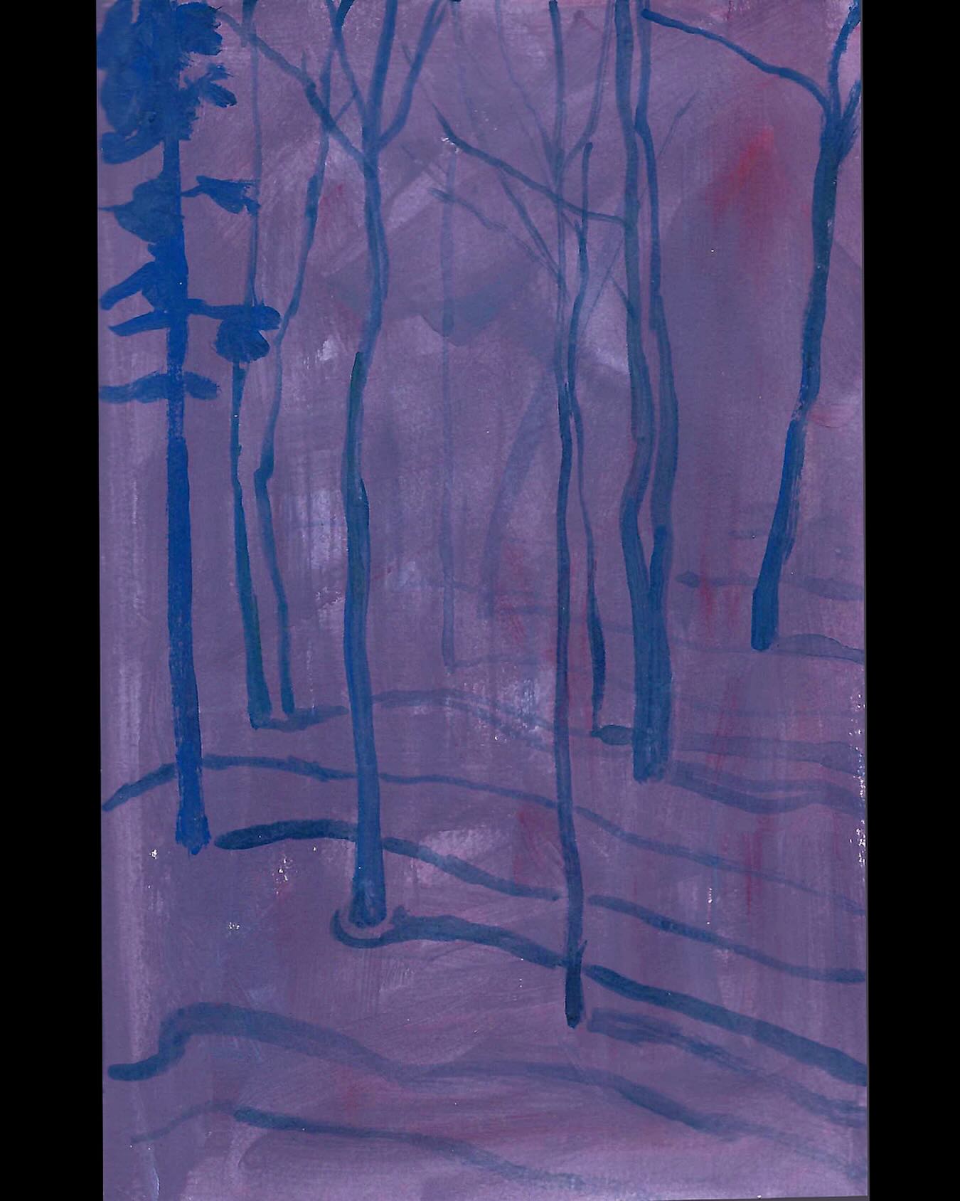 Moon Shadows. 

Small sketchbook. 

#nightpainting #landscapesketchbook #quebeclandscape #forestpainting #peinturelaurentides