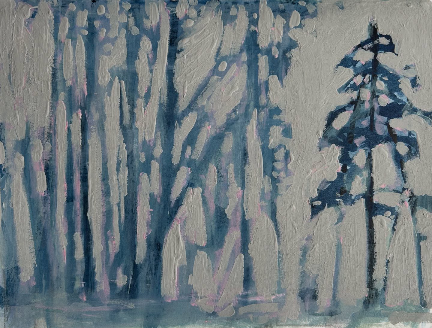 A winter page. 

#sketchbookpage #laurentides #winterpainting #landscapesketch