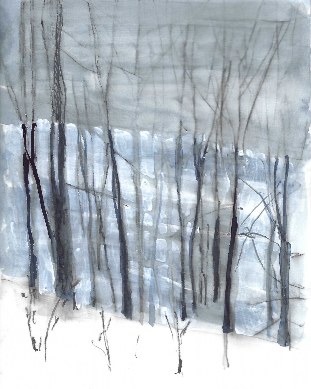 Days are getting more above zero but there is still a lot of snow in the Laurentians. Thinking about tapping some of these trees soon.

#laurentides #laurentians #landscapesketchbook #maplesyrop #tappingtrees