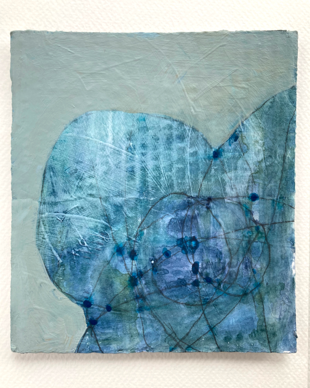 small painting 
watercolour & acrylic on cardboard
14 x 13 cm
October 2023