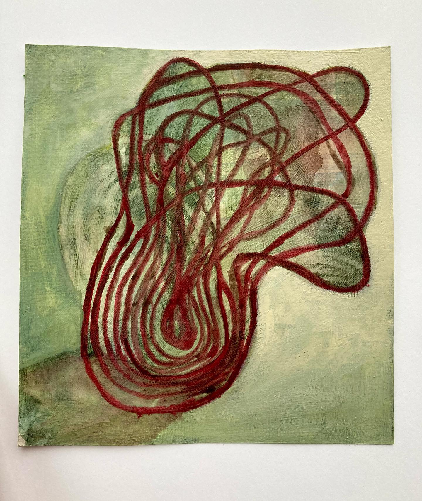 Sunday afternoon small painting. #smallpainting #artonpaper #artsurpapier