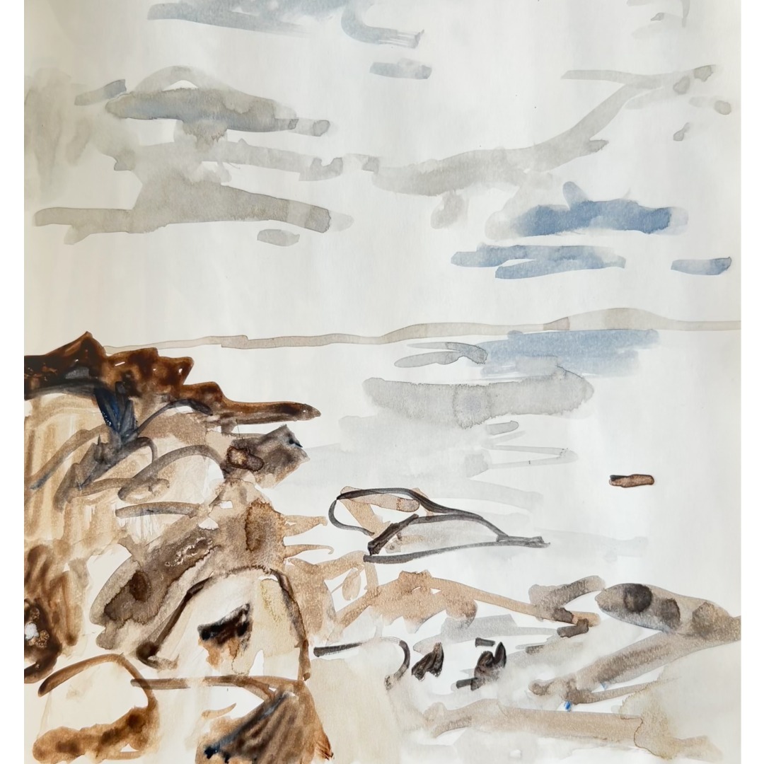 Ãle Verte, QuÃ©bec.

Plein air sketching.

#ileverte #pleinairpainting #landscapesketchbook #bassaintlaurent